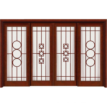 Китайское искусство в традиционном стиле раздвижные деревянные двери с художественным стеклом